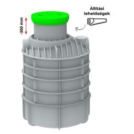 2500 L RoCko függőleges esővízgyűjtő víztartály