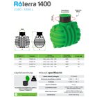 2200 L RoTerra Water esővízgyűjtő tartály