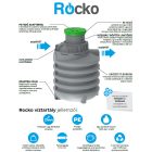 3200 L RoCko függőleges esővízgyűjtő víztartály
