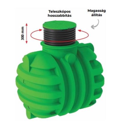 3300 L RoTerra Water esővízgyűjtő tartály