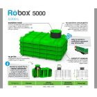 RoBox 5000 L szögletes tartály 2690x1890x1200mm szivattyú és fedél nélkül