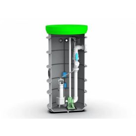 RoPump Ø600 x 1500 szennyvízátemelő szivattyúállomás egy DAB FEKA VS 750 szivattyúval