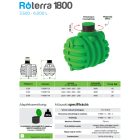 5000 L RoTerra esővízgyűjtő tartály
