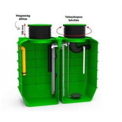 2-5 PE EcoBox WEB háztartási szennyvíztisztító rendszer